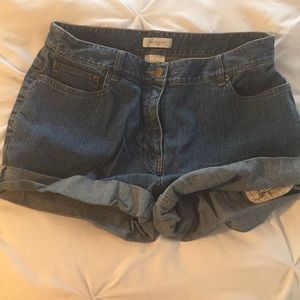Denim shorts